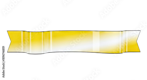 Yellow Gradient Ribbon Banner