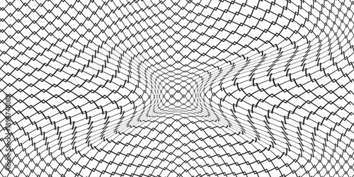 Curved net pattern. Seamless design for sportswear or equipment like soccer goals, volleyball nets, basketball hoops, hockey nets, and athletic gea