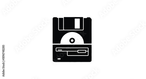 flash drive on white background