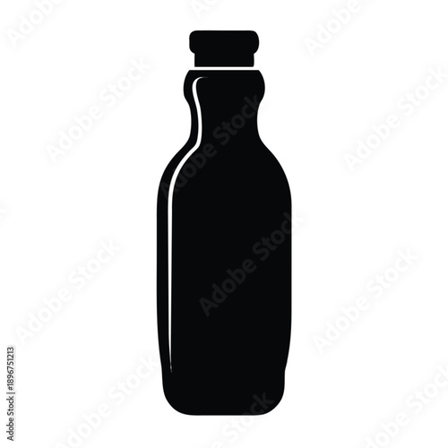 An isolated glass bottle of wine, green bottle of beer, and transparent bottle of vodka stand as alcoholic beverage containers on a white background with no people