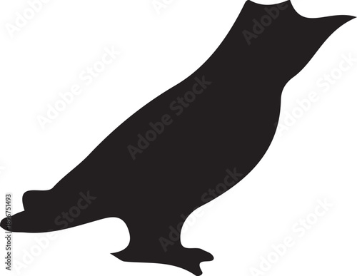 A cute black silhouette illustration featuring a kitten, dog, and lion as vector animal symbols of nature and art