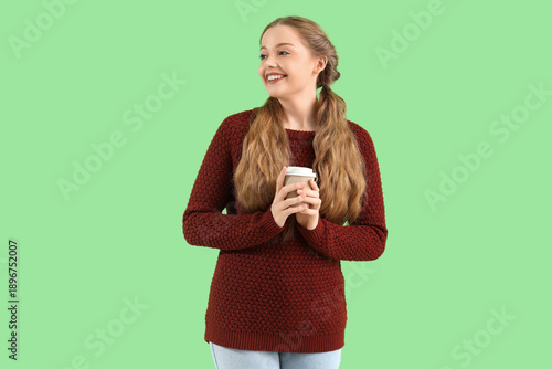 Beautiful happy young woman...