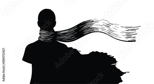 silhouette of a man