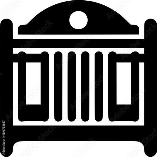 Baby Crib Vector
