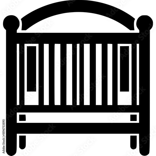 Baby Crib Vector