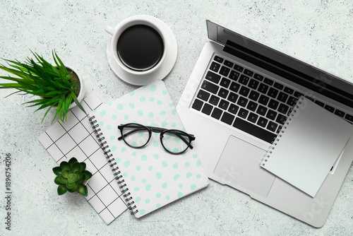 Composition with eyeglasses...