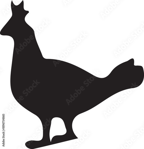 Cute black cat silhouette vector illustration featuring a cartoon kitten art design for pet and animal lovers on a clean white background