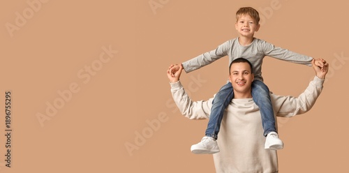 Happy father and his little...