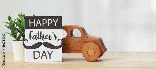 Card with text HAPPY FATHER...