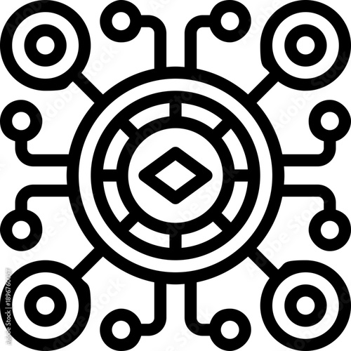 network line icon. Clean and minimalist vector icon for websites, mobile apps, presentations, and logos. Fully scalable and customizable for any project.