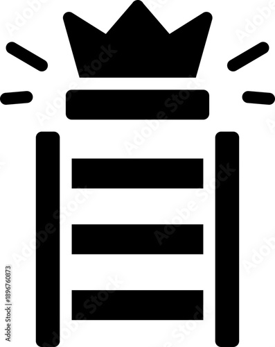 motivation glyph icon. Strong and solid vector icon for websites, mobile interfaces, presentations, and visual branding. High quality and easy to edit.