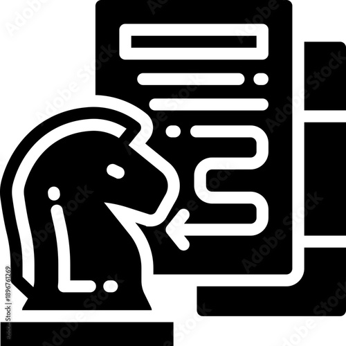 strategic planning glyph icon. Strong and solid vector icon for websites, mobile interfaces, presentations, and visual branding. High quality and easy to edit.