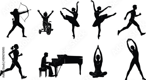 Construction Workers Set with Industrial Tools Jackhammer Shovel Road Signs and Safety Vest for Infrastructure Maintenance Building Site Vector Illustration Pack