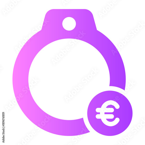 euro gradient icon