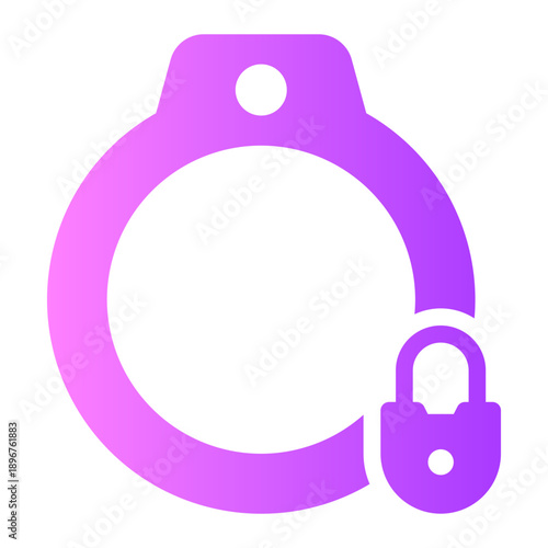 padlock gradient icon