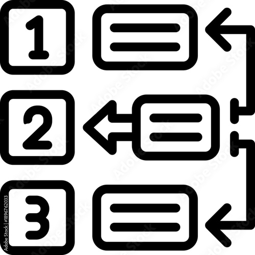 priority line icon. Clean and minimalist vector icon for websites, mobile apps, presentations, and logos. Fully scalable and customizable for any project.