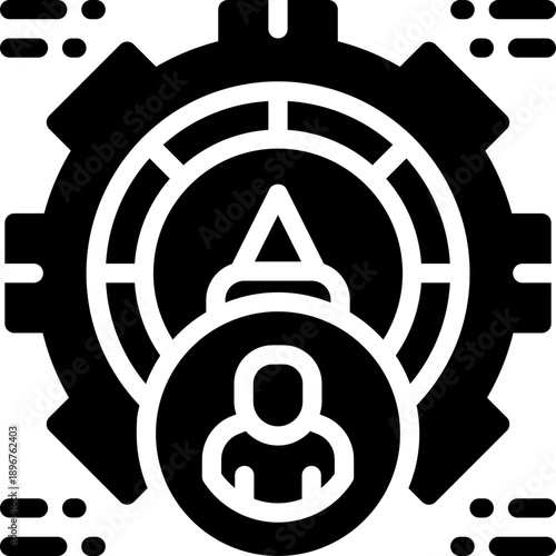 performance glyph icon. Strong and solid vector icon for websites, mobile interfaces, presentations, and visual branding. High quality and easy to edit.