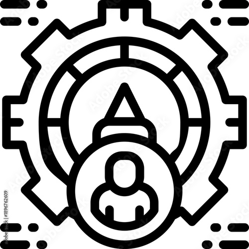 performance line icon. Clean and minimalist vector icon for websites, mobile apps, presentations, and logos. Fully scalable and customizable for any project.