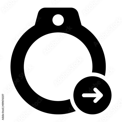 right arrow glyph icon