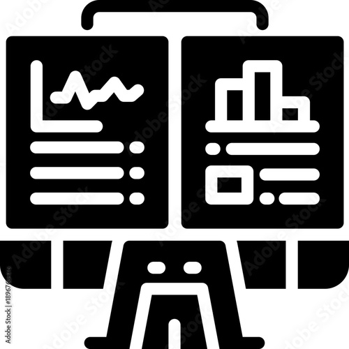 compare glyph icon. Strong and solid vector icon for websites, mobile interfaces, presentations, and visual branding. High quality and easy to edit.