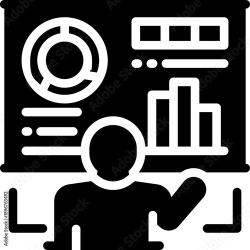 dashboard glyph icon. Strong and solid vector icon for websites, mobile interfaces, presentations, and visual branding. High quality and easy to edit.