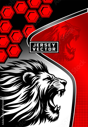 LION VECTOR BACKGROUND FOR FU...