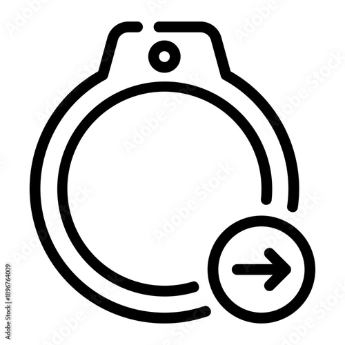 right arrow line icon