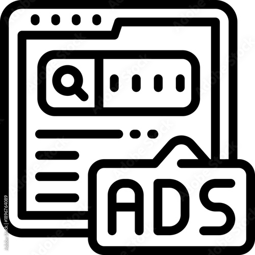 website line icon. Clean and minimalist vector icon for websites, mobile apps, presentations, and logos. Fully scalable and customizable for any project.