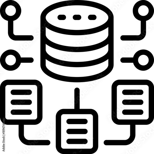 data line icon. Clean and minimalist vector icon for websites, mobile apps, presentations, and logos. Fully scalable and customizable for any project.