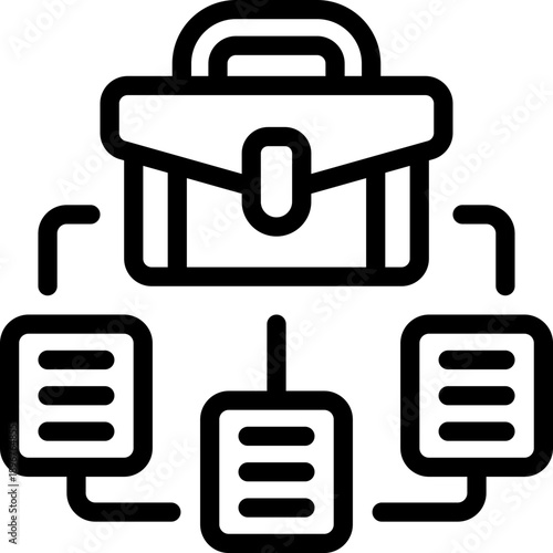 connection line icon. Clean and minimalist vector icon for websites, mobile apps, presentations, and logos. Fully scalable and customizable for any project.