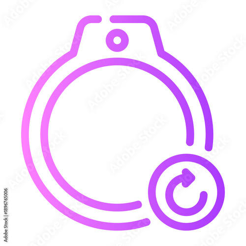 circular arrow gradient icon