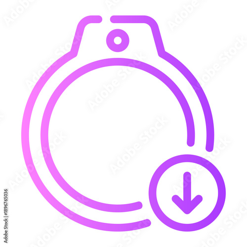 down arrow gradient icon