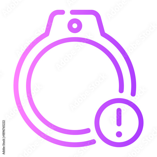 warning gradient icon