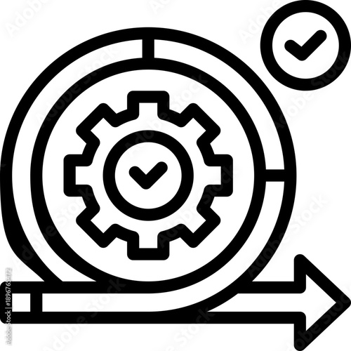 agile line icon. Clean and minimalist vector icon for websites, mobile apps, presentations, and logos. Fully scalable and customizable for any project.