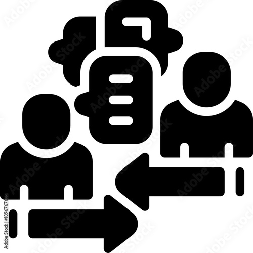 communication glyph icon. Strong and solid vector icon for websites, mobile interfaces, presentations, and visual branding. High quality and easy to edit.