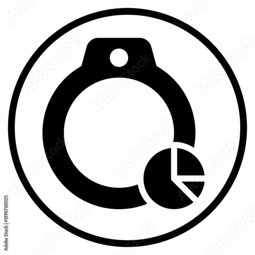 pie chart glyph icon