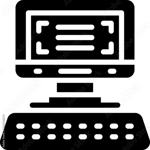 router glyph icon. Strong and solid vector icon for websites, mobile interfaces, presentations, and visual branding. High quality and easy to edit.