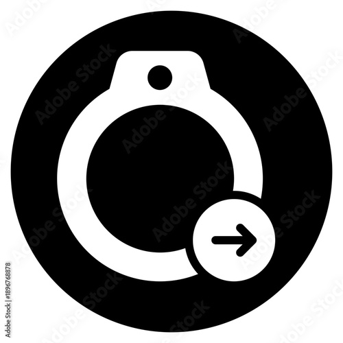 right arrow glyph icon