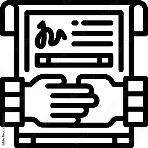 salary line icon. Clean and minimalist vector icon for websites, mobile apps, presentations, and logos. Fully scalable and customizable for any project.