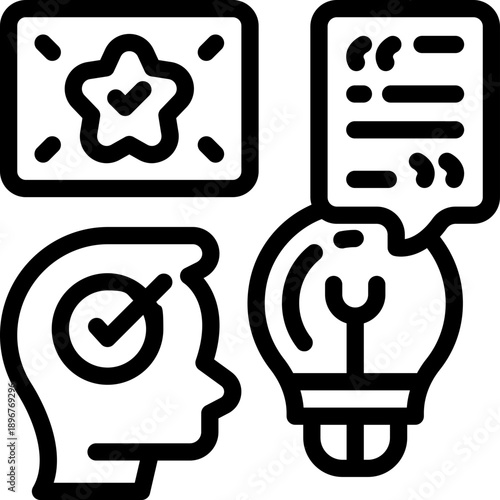 persuasion line icon. Clean and minimalist vector icon for websites, mobile apps, presentations, and logos. Fully scalable and customizable for any project.