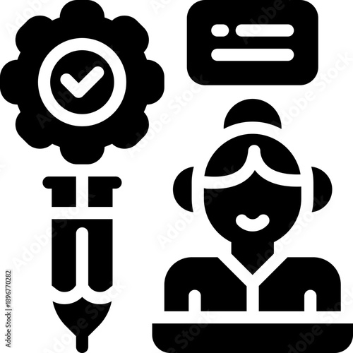 practice glyph icon. Strong and solid vector icon for websites, mobile interfaces, presentations, and visual branding. High quality and easy to edit.