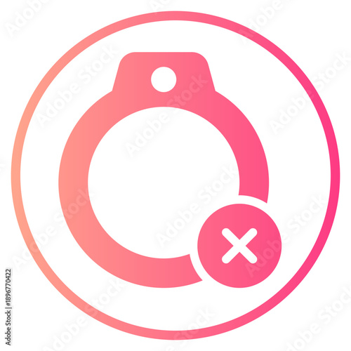 delete gradient icon