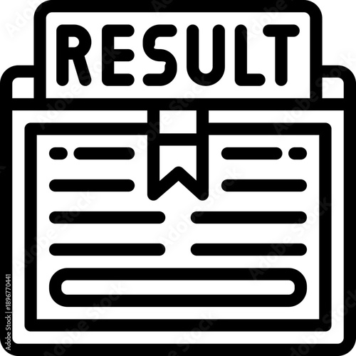 result line icon. Clean and minimalist vector icon for websites, mobile apps, presentations, and logos. Fully scalable and customizable for any project.