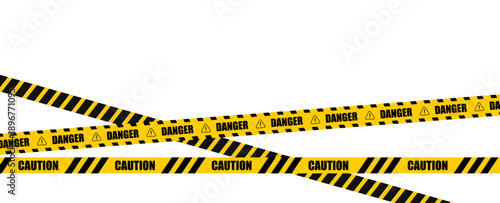 danger yellow tape. caution warning tape 