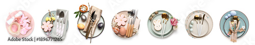 Collage of stylish Easter t...