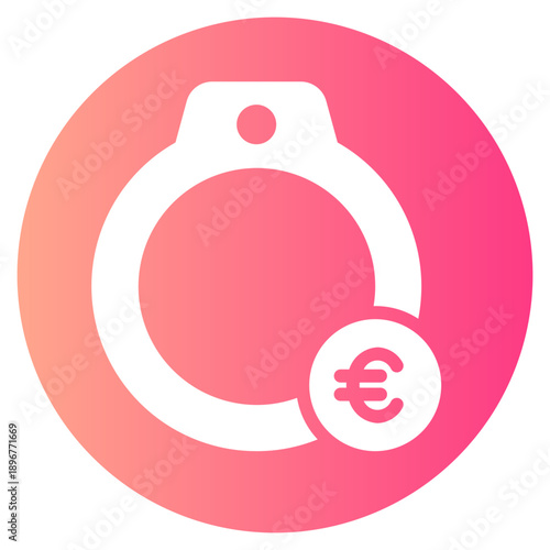 euro gradient icon