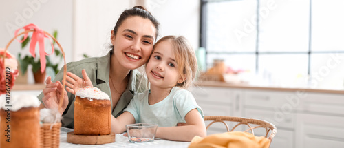 Little girl and her mother ...