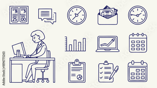 Vector file icon representation for digital graphic design and scalable artwork