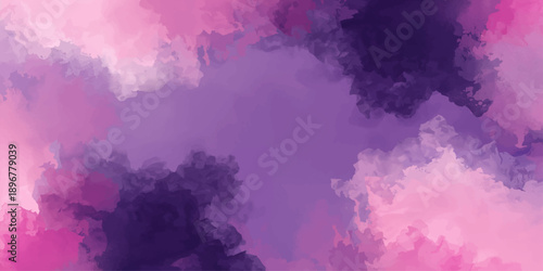 Abstract watercolor background featuring colorful splashes and a vintage paper texture with dark stormy clouds and blue sky light