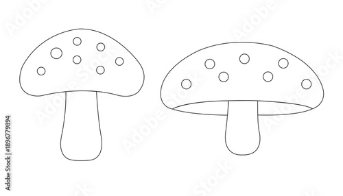 vector illustration of a mushroom